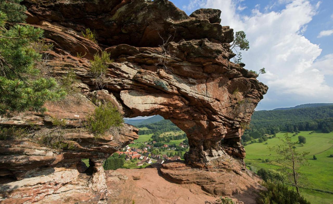 Au Wachtfels Bed & Breakfast Obersteinbach Dış mekan fotoğraf